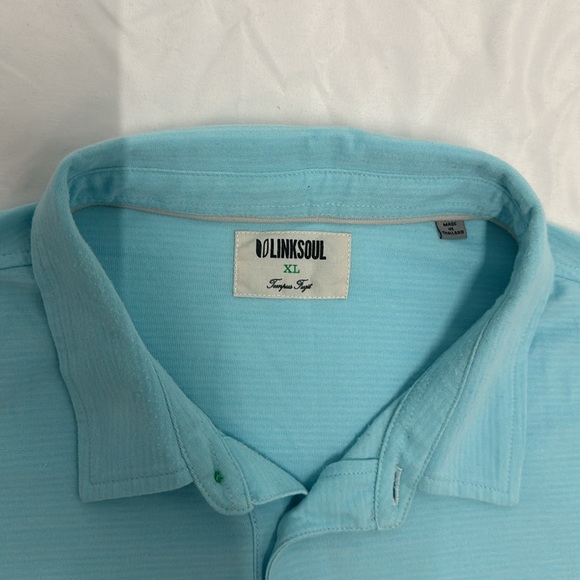 Men's LinkSoul Tempus Fugit  Button Up Polo Shirt Size XL - Picture 3 of 5
